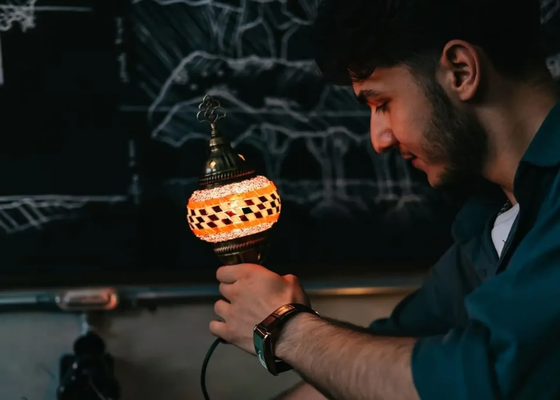 Traditional Turkish Mosaic Lamp Workshop