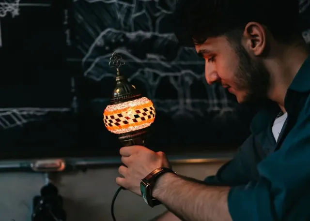 Traditional Turkish Mosaic Lamp Workshop