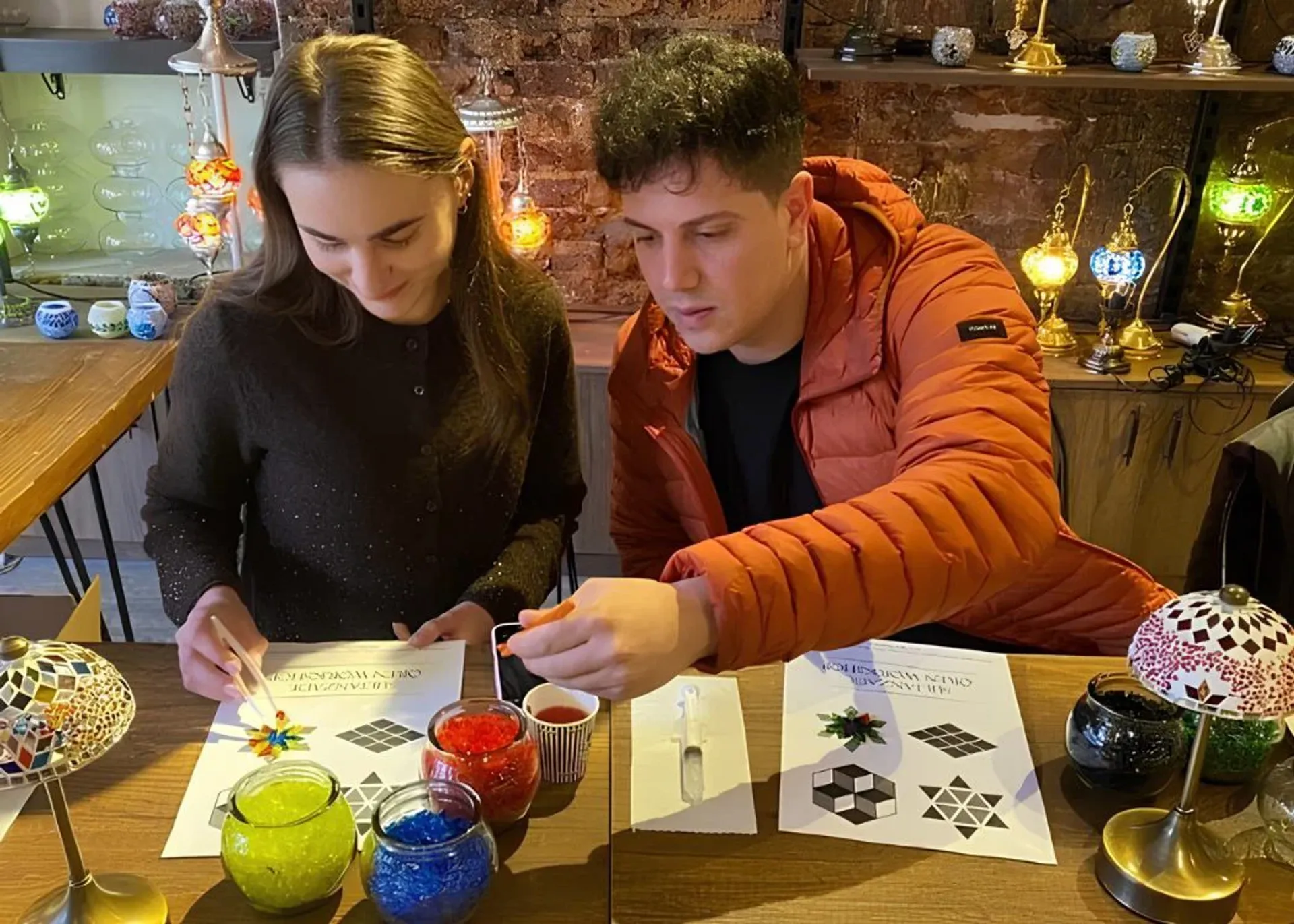 Traditional Turkish Mosaic Lamp Workshop