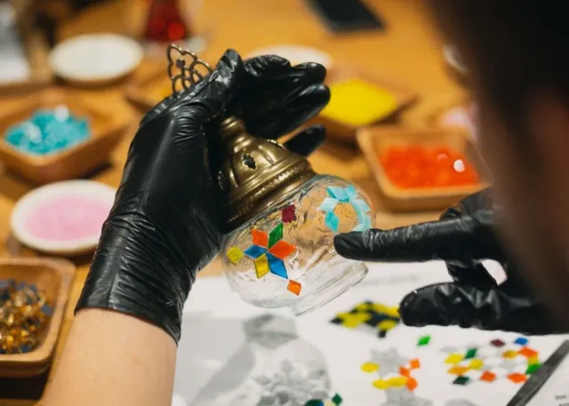 Traditional Turkish Mosaic Lamp Workshop