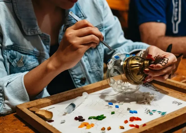 Traditional Turkish Mosaic Lamp Workshop