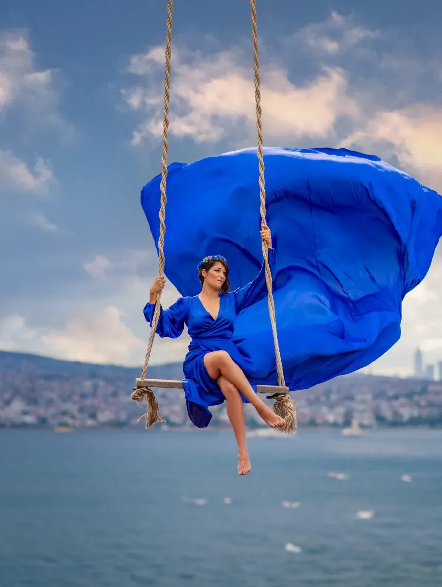 Rooftop Galata: Flying Dress Photoshoot Experience